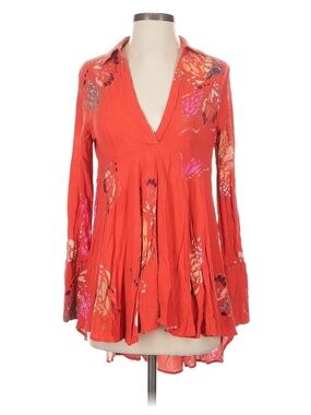 Free People - Floral-Print V-Neck Women's Tops
